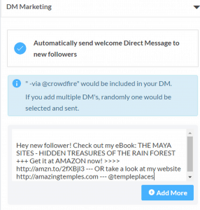 Automatische Direktnachrichten mit Twitter - Crowdfire