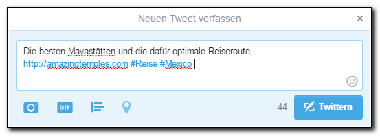 Twitter - ein einfacher Tweet