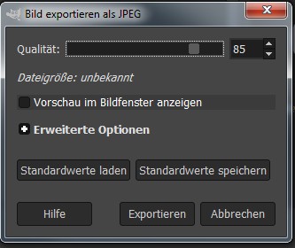 Bilder für Social Media optimal vorbereiten - Größe und Seitenverhältnis bearbeiten mit Gimp und Faststone