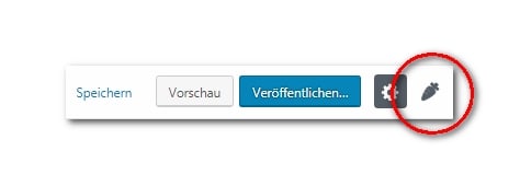 Eine Möhre als Symbol für die Design-Bibliothek